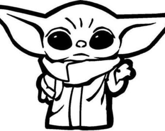 Download Baby Yoda Svg Etsy SVG, PNG, EPS, DXF File