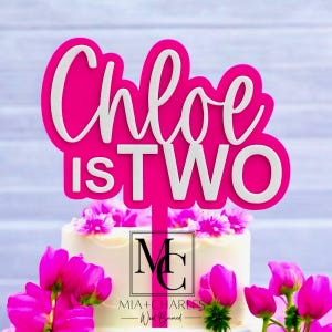 Acrylic 3D Name Cake Topper, Birthday Cake Topper, Number Cake Topper, First Birthday Cake Topper, Cake Charm, Birthday Cake Topper.