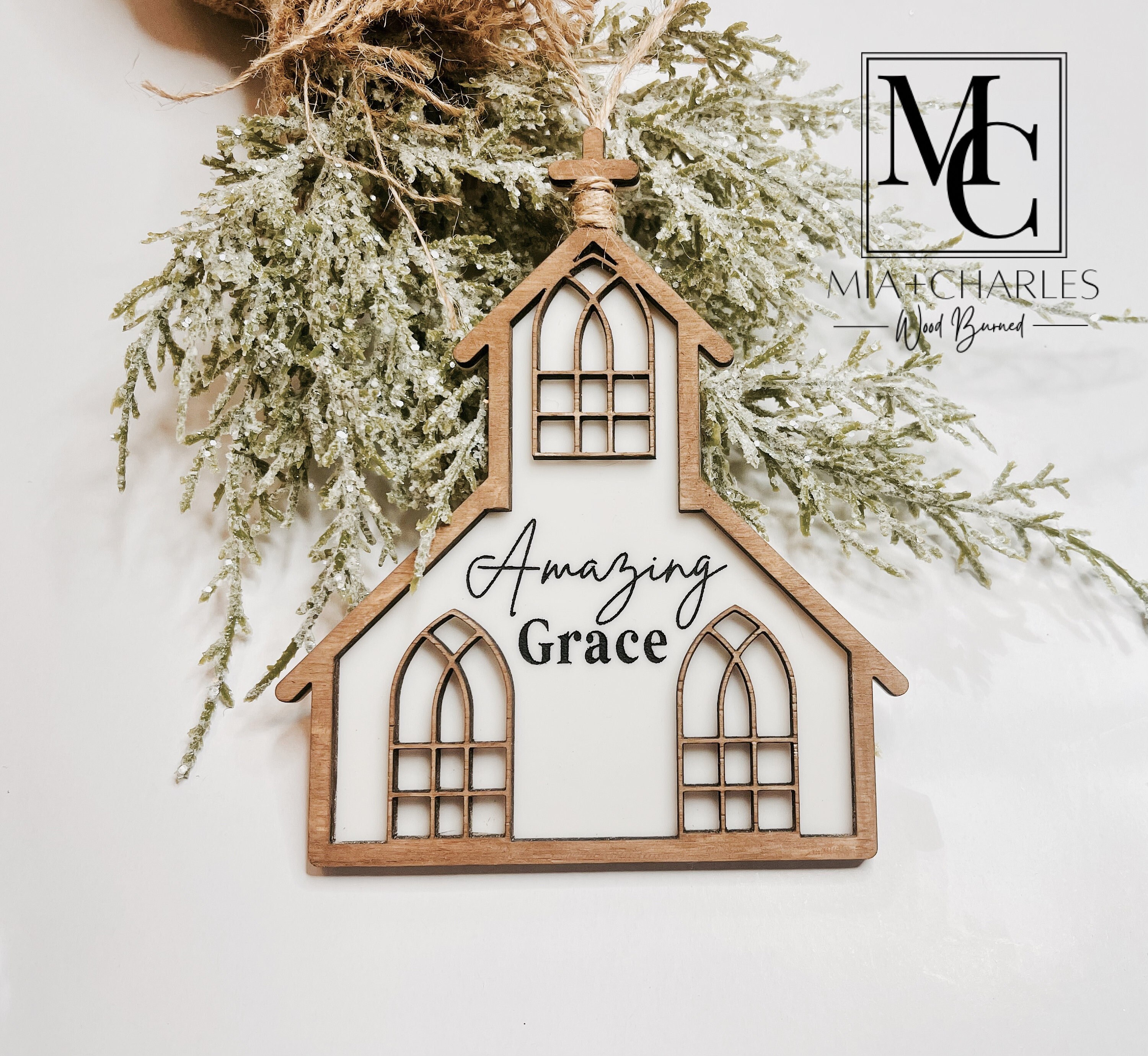 misen2014 さま】church ornament ❀ 教会* ホワイト camping.com