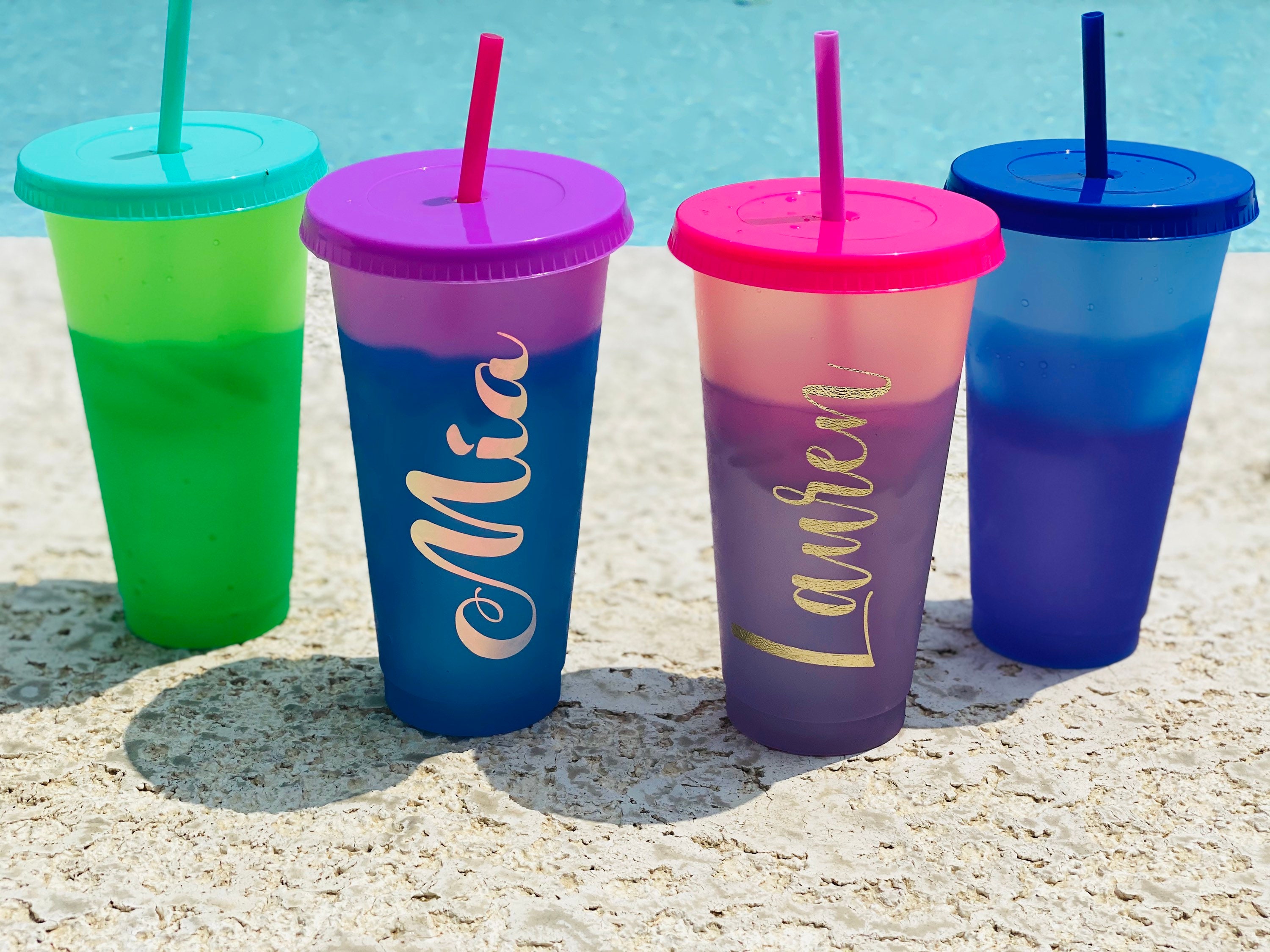 Tall color changing tumblers Clearance