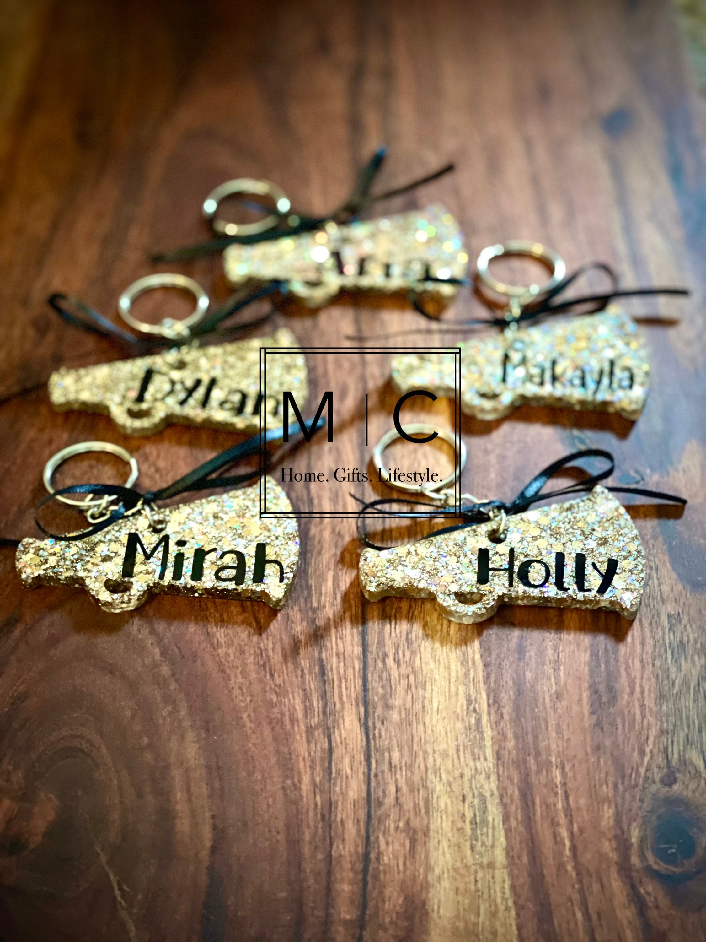 Cheer Megaphone Keychain Cheer Keychain Personalized Cheer Etsy