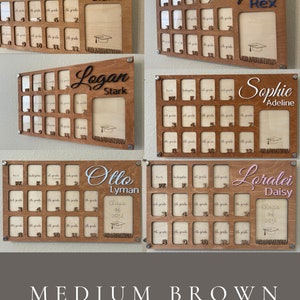 School Photo Frame, Preschool to Senior Year Photo Frame, Personalized ...