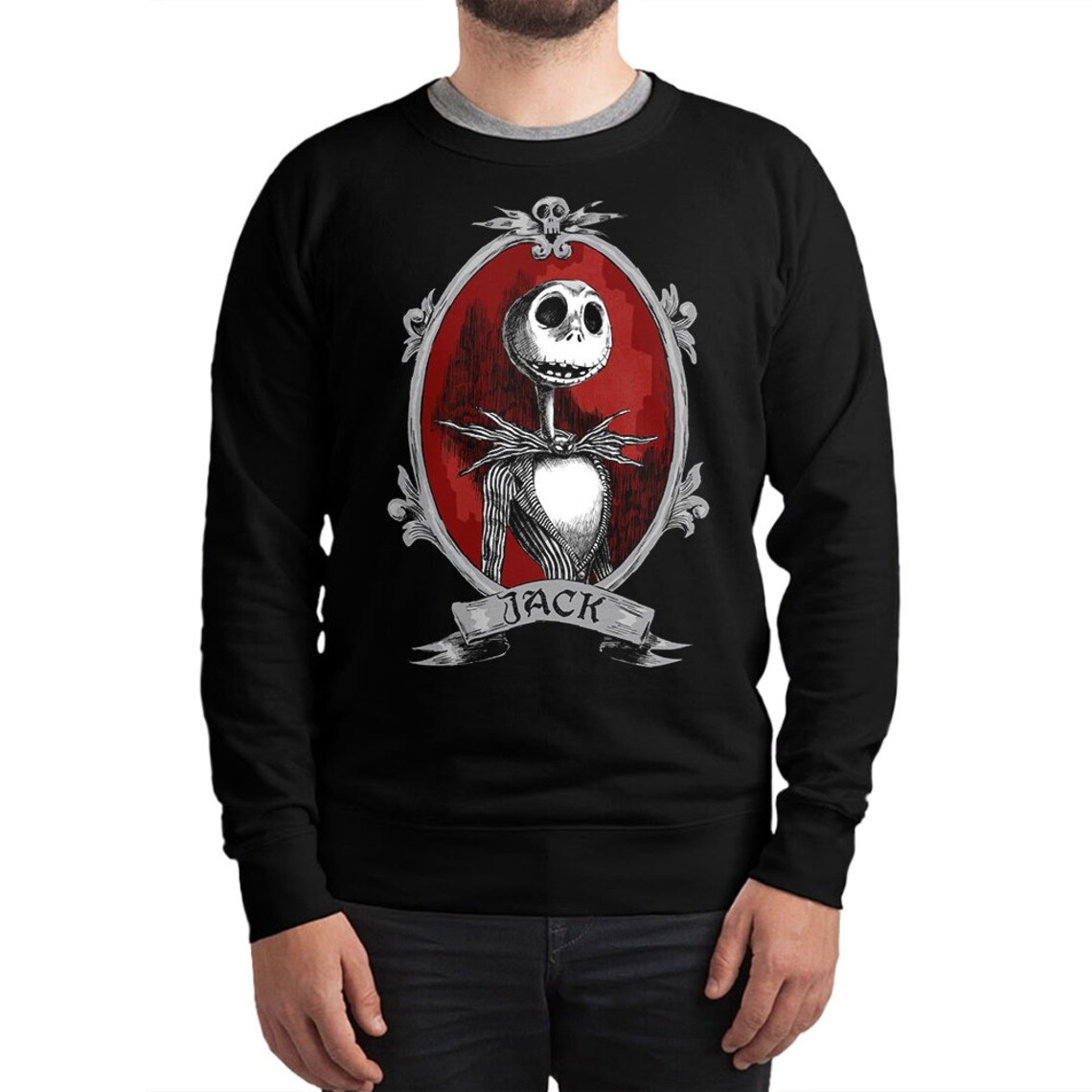 Jack Skellington Hoodie / Sweatshirt The Nightmare Before Etsy Nightmare Before Christmas Sweatshirt