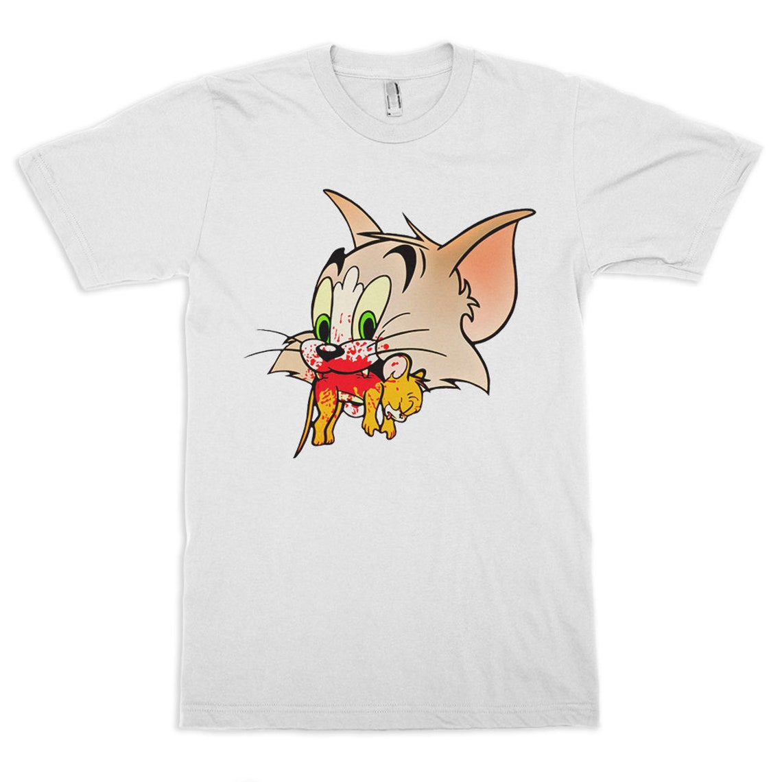 Tom Kills Jerry Funny TShirt Tom and Jerry Cool Tee Etsy