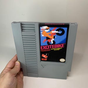 Giant NES cartridge | 3d wall art | excitebike | oversized wall/shelf decor | Nintendo entertainment system |