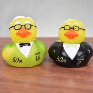 Warren Buffett & Charlie Munger Rubber Ducks - 50th Anniversary