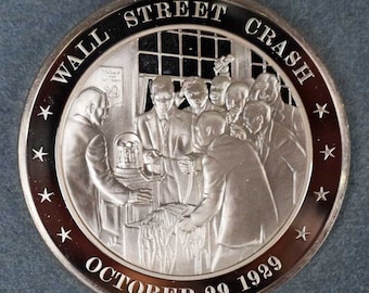 Wall Street Crash of 1929 Coin - Bronze