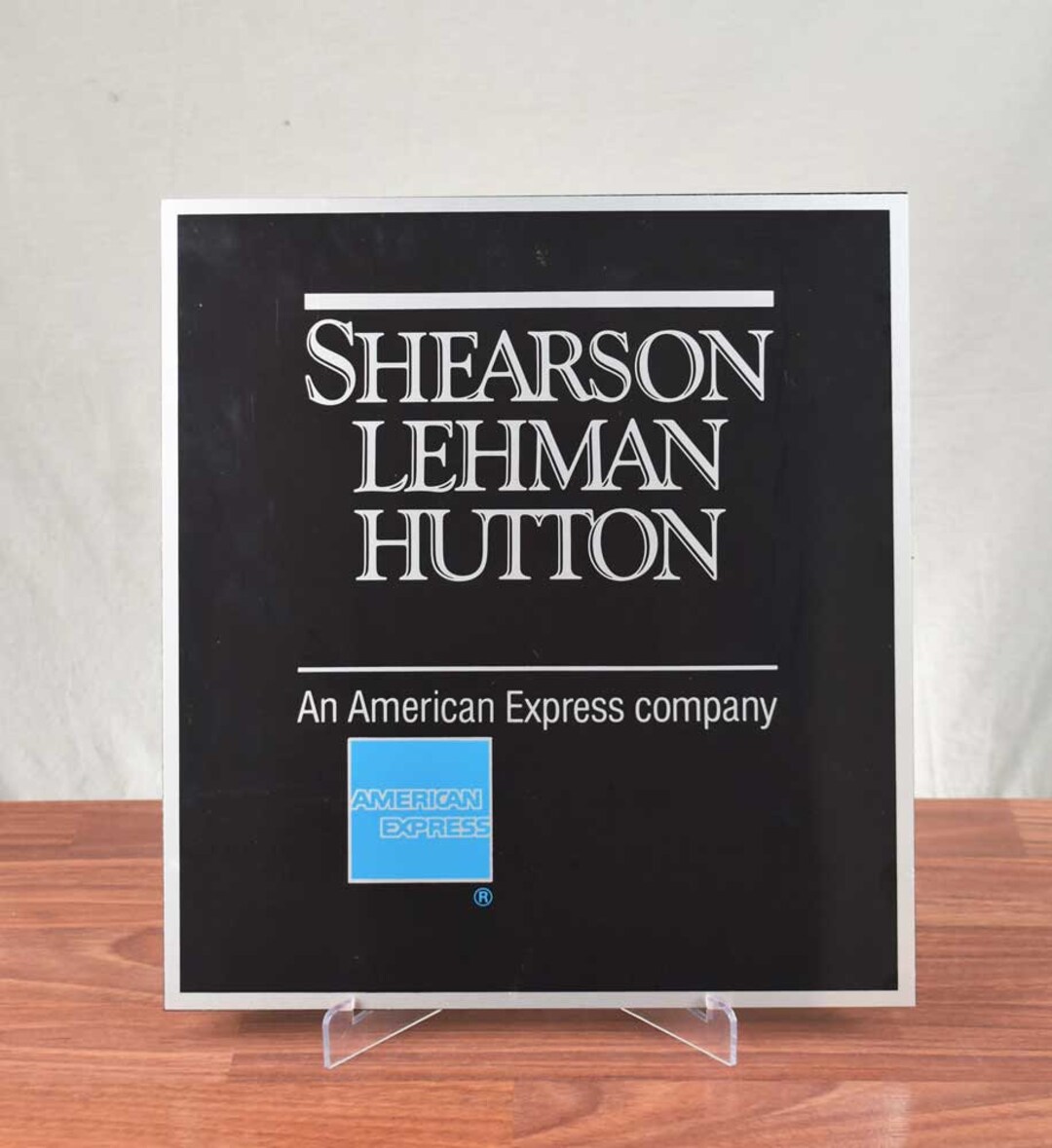 Vintage Shearson Lehman Hutton Office Sign RARE Now Stanley Etsy