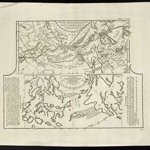 Carte Des Nouvelles Decouvertes - 1772 - by Diderot - Antique Map of North American and Asia
