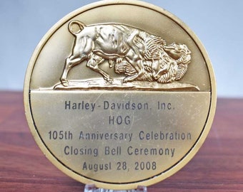 Harley-Davidson NYSE Medallion  - Closing Bell Ceremony - New York Stock Exchange