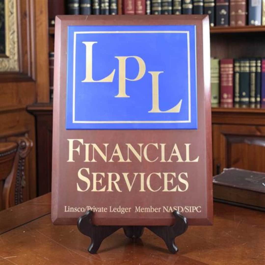 vintage-lpl-financial-services-sign-solid-wood-office-retro-2000s-etsy