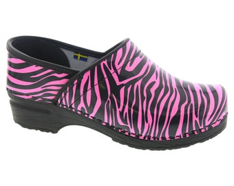 zebra clogs