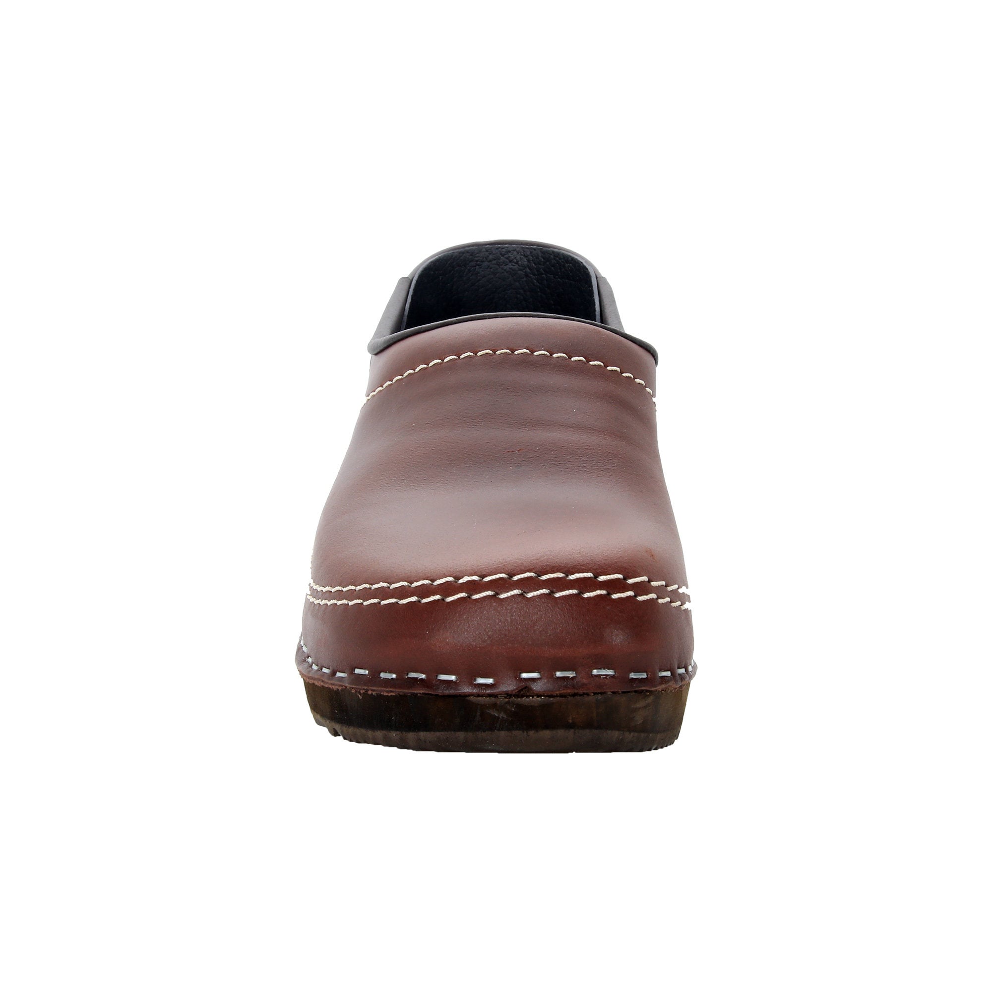 Men's Swedish Wooden Closed Back Clogs in Brown Oiled Leather - Etsy