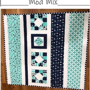 Mod Mix Baby Quilt Pattern