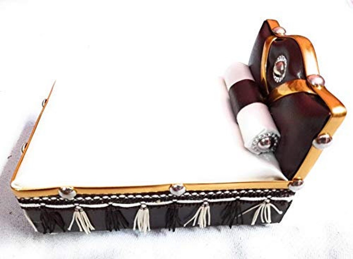 Wood Laddu Gopal Bed 7 inch White Etsy