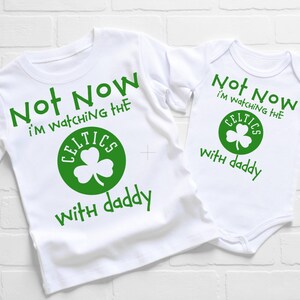 Boston Celtics Infant Bodysuit Shirt Outfit Watching With