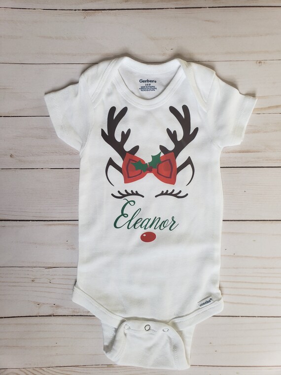 reindeer baby onesie