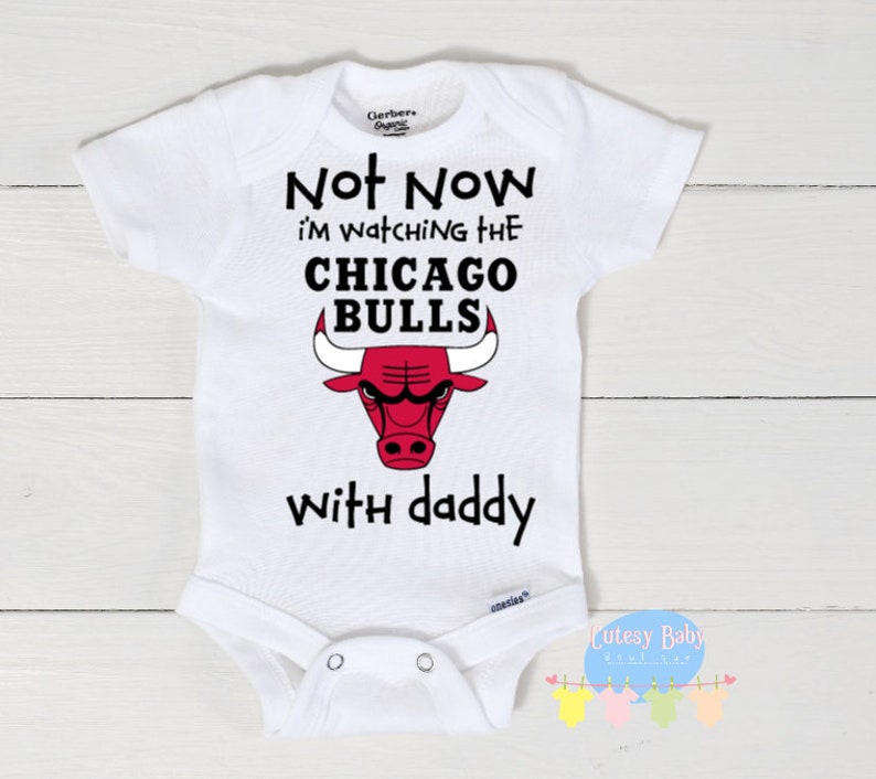 CHICAGO BULLS Baby Onesie® / Bib / Toddler T Shirt CUSTOM Etsy