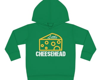 Little Cheesehead Hoodie, Green Bay Packers Toddler Pullover Fleece, Wisconsin Cheesehead kids sweatshirt