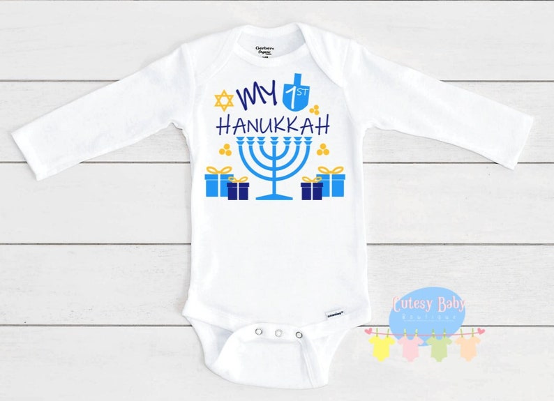 Hanukkah onesie baby