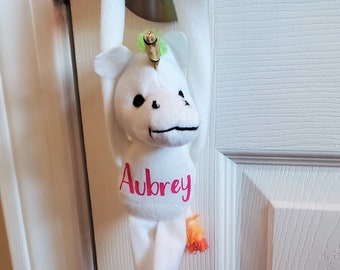 Personalized Unicorn Plush Toy | Small Unicorn Keepsake | Custom Gift for Girl