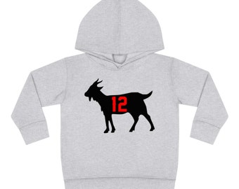 Tom Brady Goat Hoodie, Tampa Bay Bucs Toddler Pullover Fleece, Buccaneers kids sweatshirt