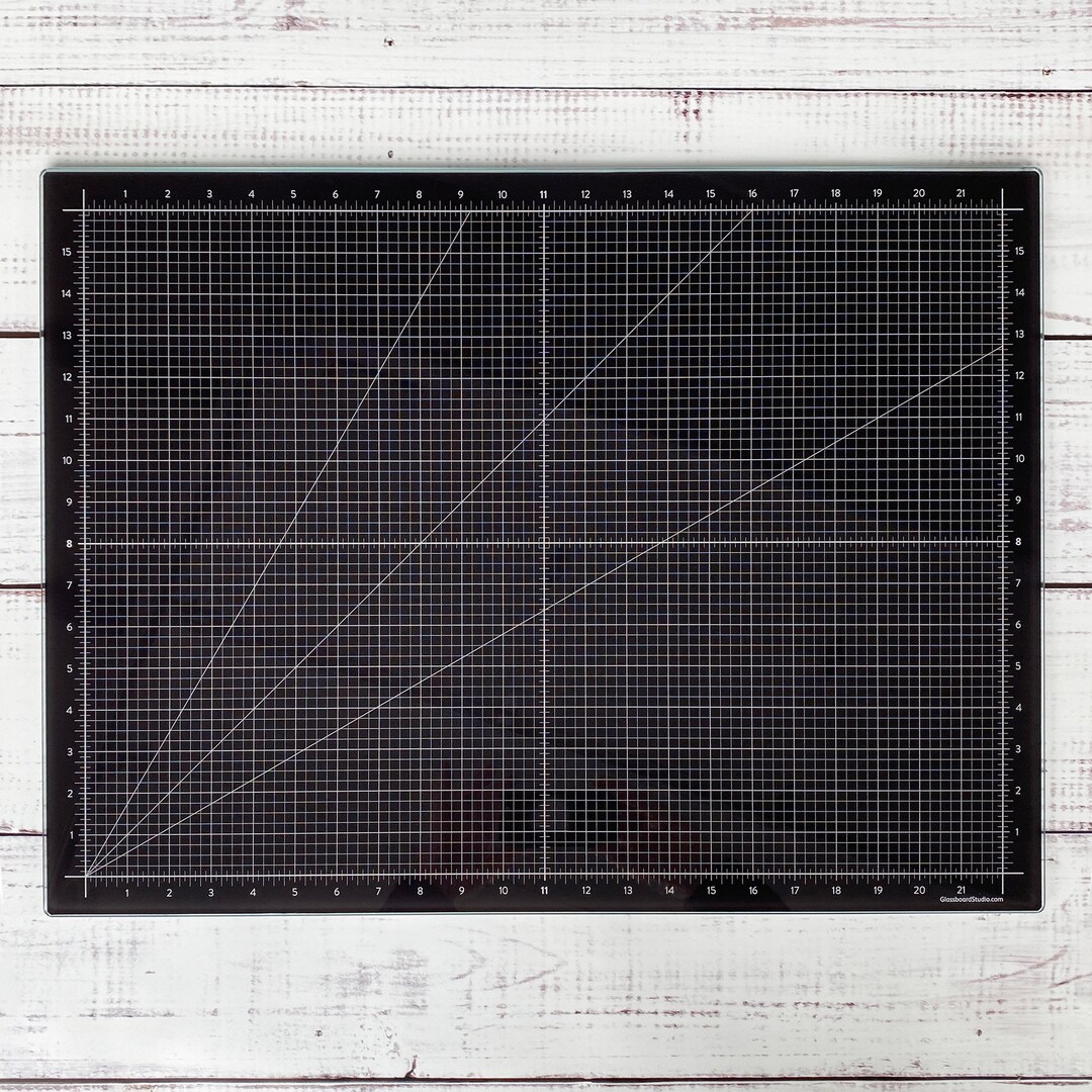 Rich Black Glass Craft Mat Heat, Scratch, & Stain Resistant Perfect for