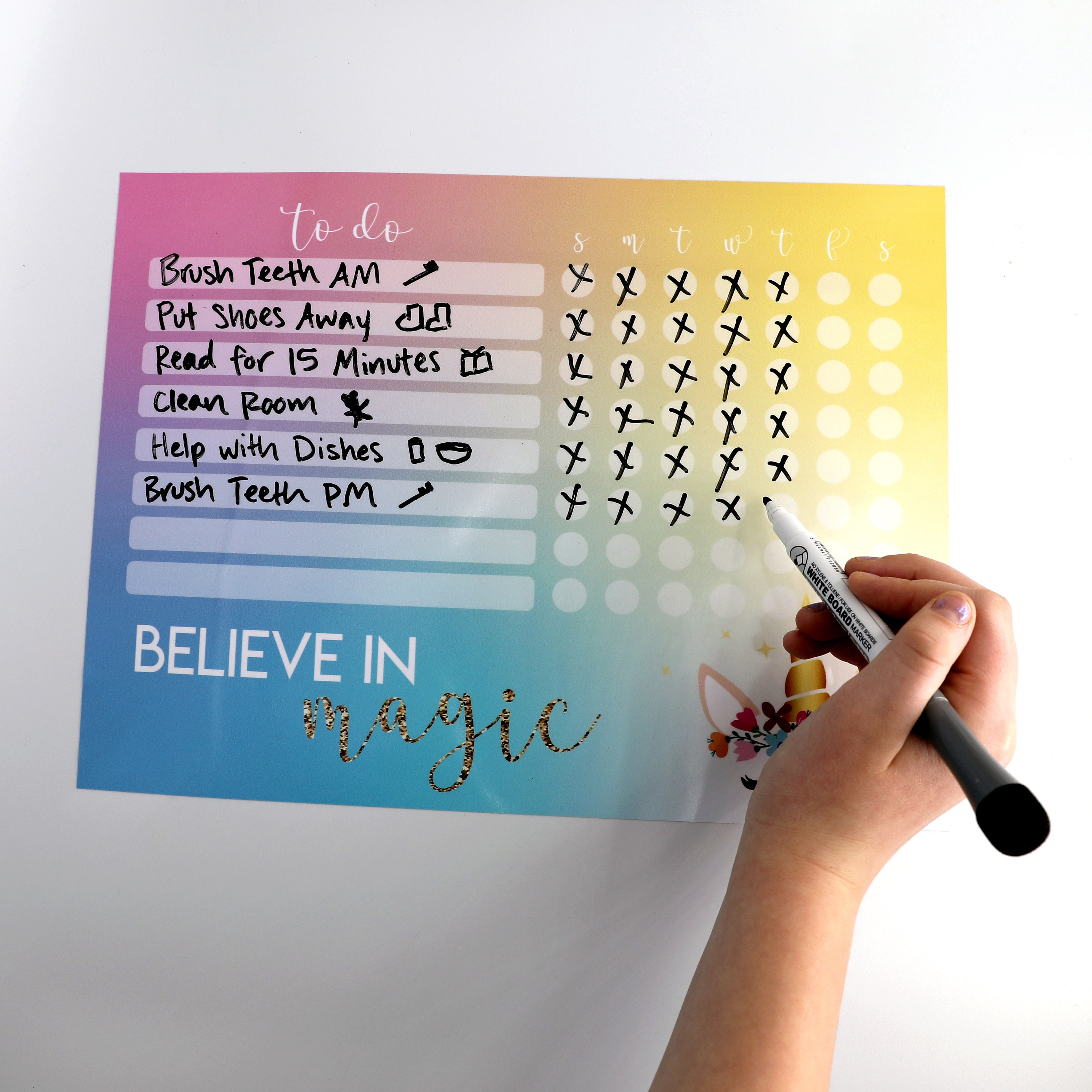 Dry Erase Sticker, Dry Erase Adhesive Vinyl, Home Schooling Ideas