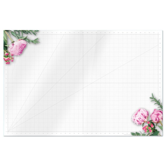 Floral Glass Craft Mat Heat, Scratch, & Stain Resistant Perfect for Mixed  Media Artwork 