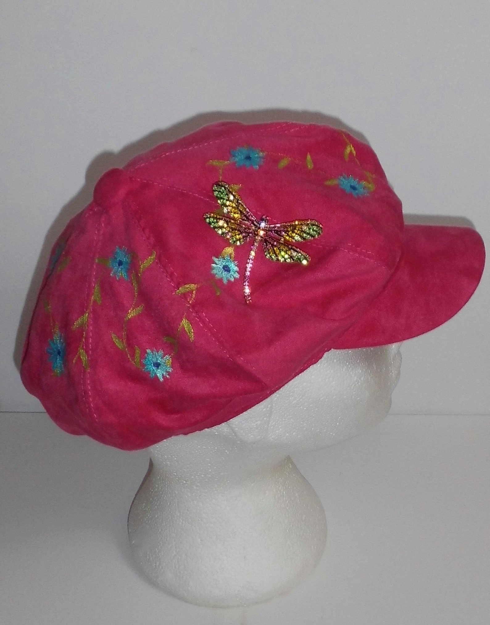 Pink Baker boy Cap / Festival Hat. Lightweight Suedefeel. Etsy