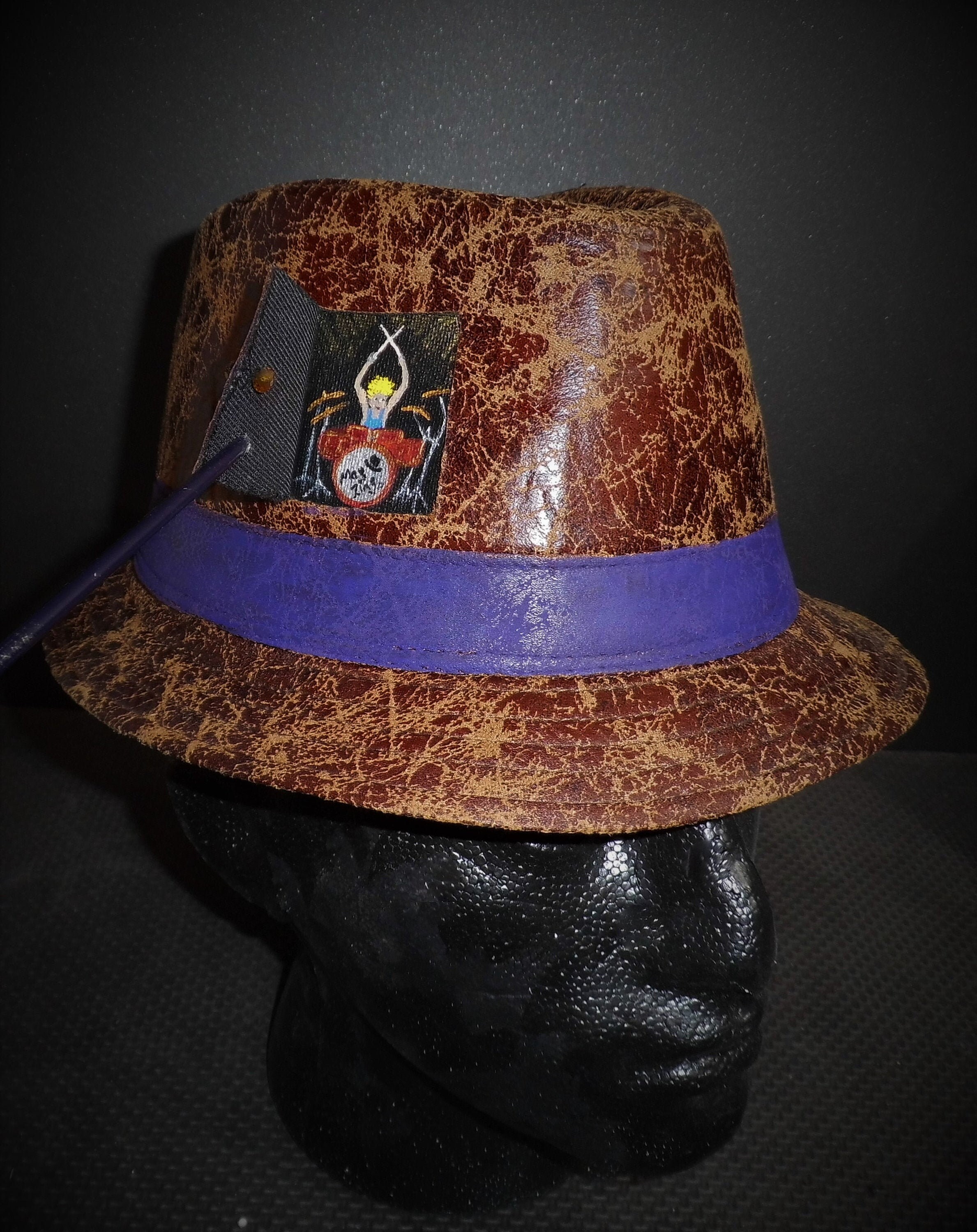 Quirky Trilby. Drummer's Hat. 58 / 59 Cm Gents Ladies. Etsy UK