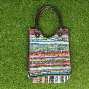 Women&#39;s Indian Rajasthani Jaipuri Chindi Handmade Ethnic Shoulder Bag Traditional Handbag