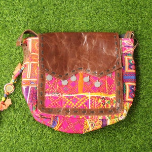 Women&#39;s Indian Rajasthani Jaipuri Traditional Banjara Handmade Ethnic Shoulder Bag Vintage Patchwork Handbag