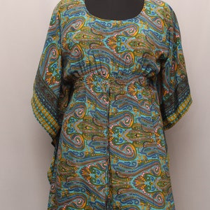 Women&#39;s Silk Kaftan Robe, Dressing gown Kaftan silk Kaftan  Bridesmaid robes, Boho Caftan Kimono dress