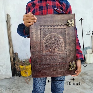 Extra large Leather Journal Personal notebook For Writing  Personalize Gift Christmas gift for him Anniversary gift birthday gift for friend