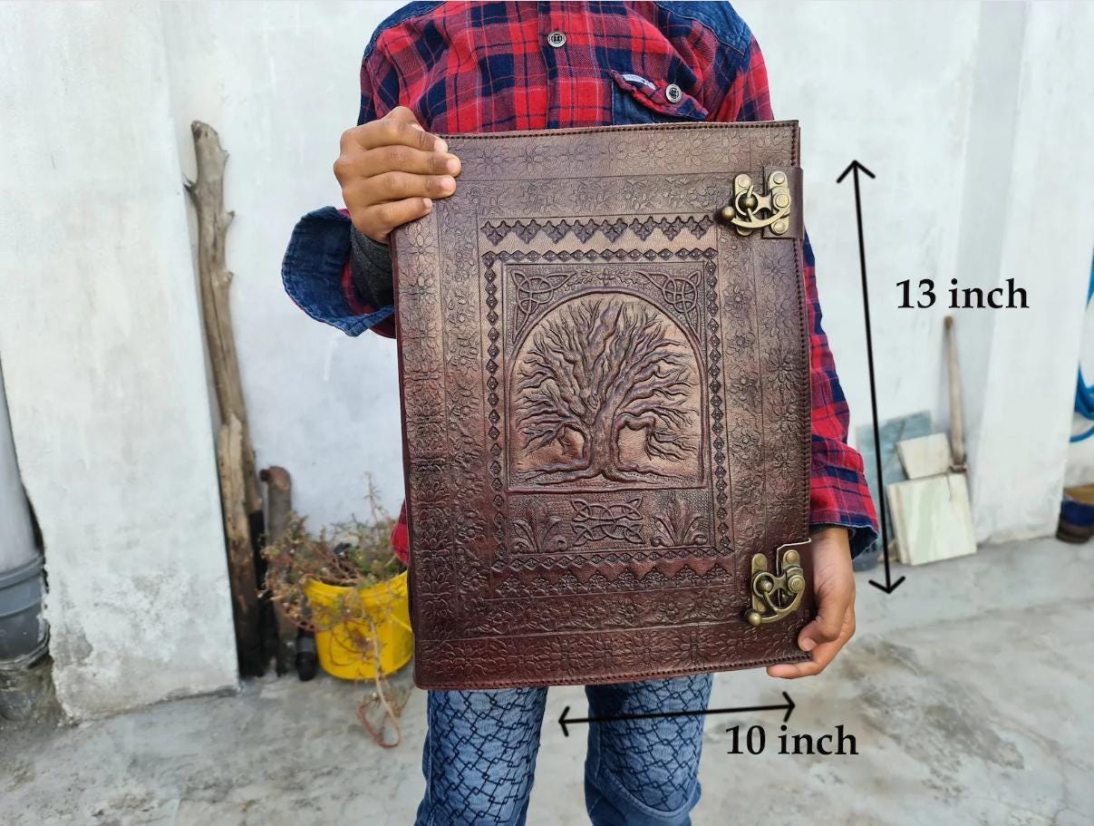 Extra large Leather Journal Personal notebook For Writing Personalize Gift Christmas gift for him Anniversary gift birthday gift for friend