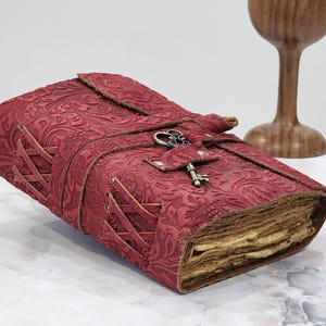 50 % de réduction sur le carnet de notes en cuir, grimoire, carnet vintage avec reliure en cuir Loo Paper Book of Shadow carnet de croquis en cuir carnet de dessin A5