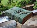 50% OFF Leather book, Leather grimoire -Handmade Deckle Edge Paper Leather Bound Journal -Book of Shadow -Leather Sketchbook-Drawing Journal product logo