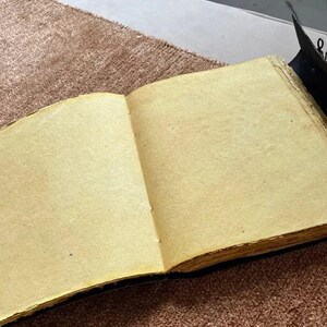 Embossed Leather Book of Shadows, Grimoire Journal, Triple Moon, Star image 4