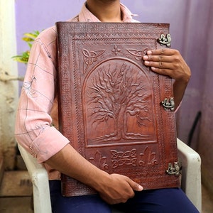 Extra large Leather Journal Personal notebook For Writing  Personalize Gift Christmas gift for him Anniversary gift birthday gift for friend
