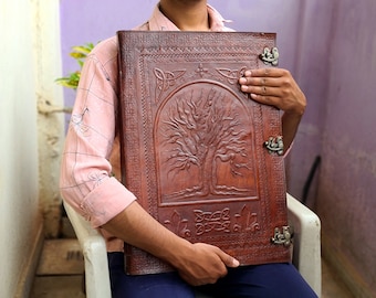 Extra großes Leder Journal Persönliches Notizbuch Zum Schreiben Personalisieren Geschenk Weihnachtsgeschenk für ihn Jahrestagsgeschenk Geburtstagsgeschenk für Freund