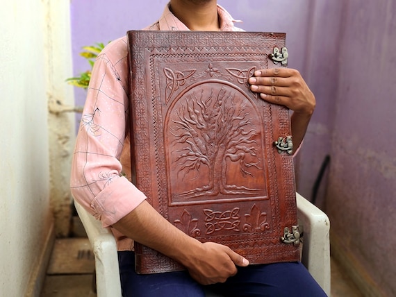 Extra large Leather Journal Personal notebook For Writing Personalize Gift Christmas gift for him Anniversary gift birthday gift for friend