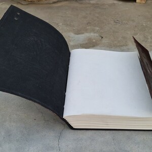 Extra Großes Pentagramm Lederbuch, Buch der Schatten, Grimoire Bild 5