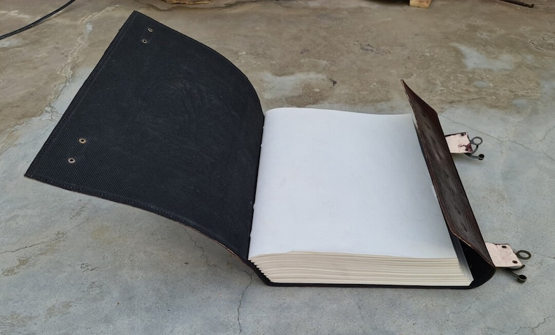 Extra Großes Pentagramm Lederbuch, Buch der Schatten, Grimoire Bild 5