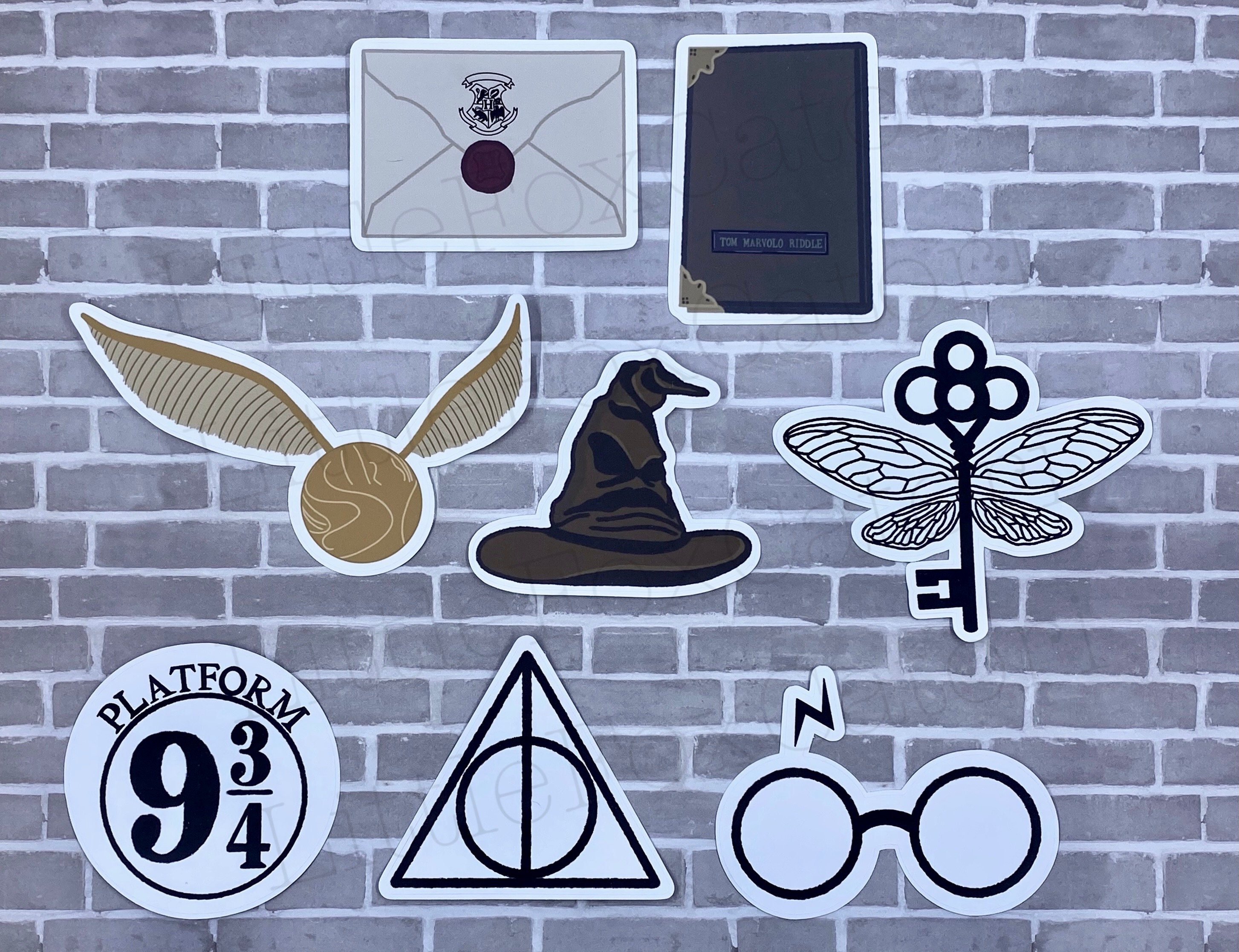 Inspired Harry Potter Sticker Pack | journal stickers, laptop sticker…