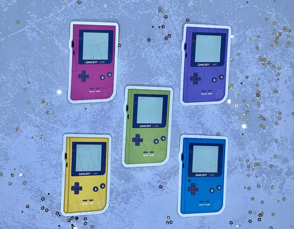 Game Boy Color Inspired Sticker Pack | Etsy