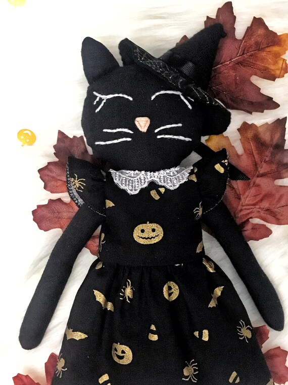 black cat doll