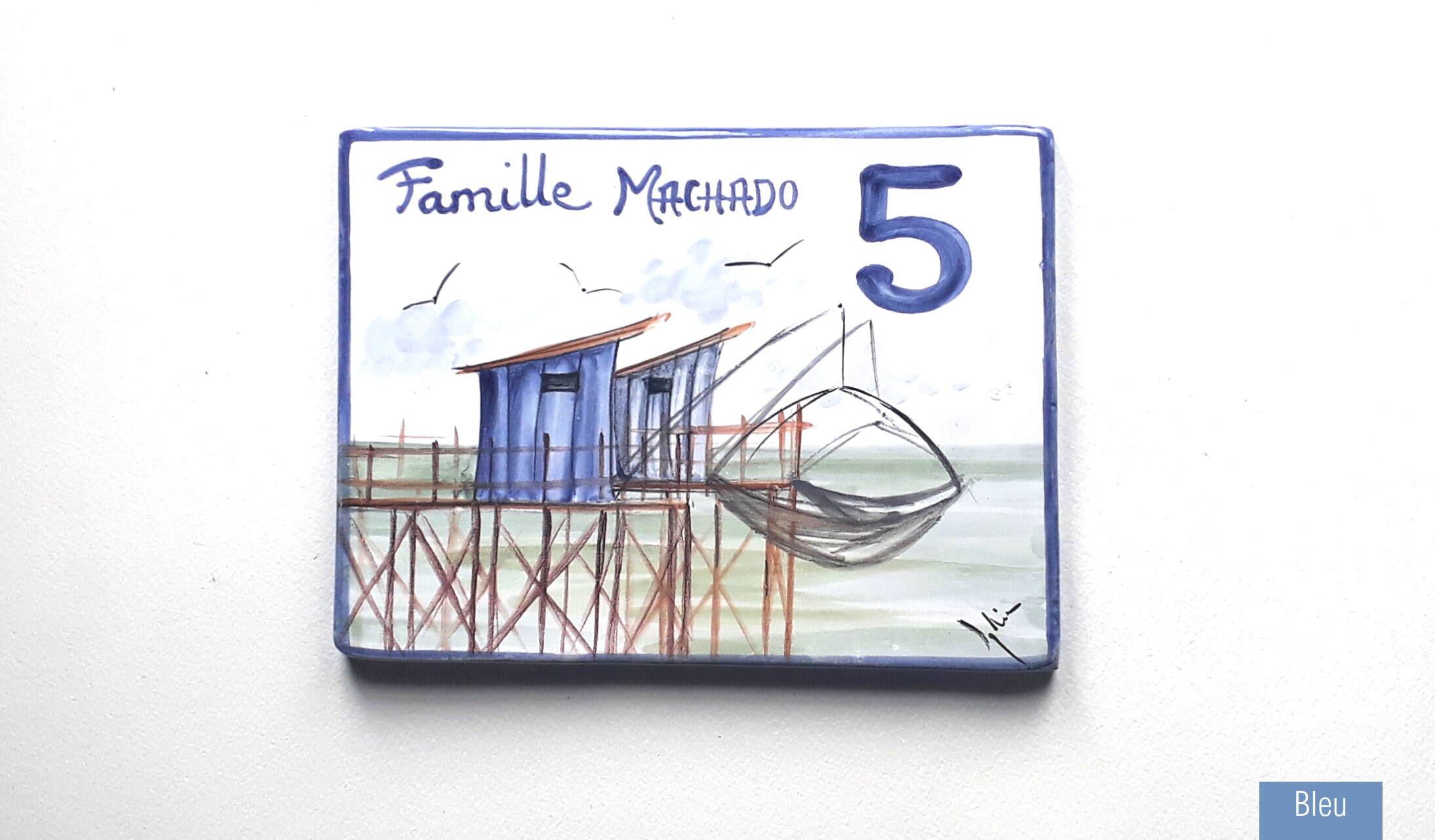 Carreau Personnalisé Pour La Devanture de Maison, Travail Artisanal