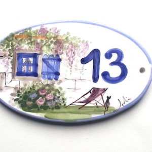 Personalized Oval House Sign, Hand Made and Painted