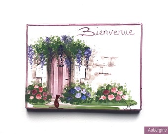 Customizable house tile entirely made by hand, welcome